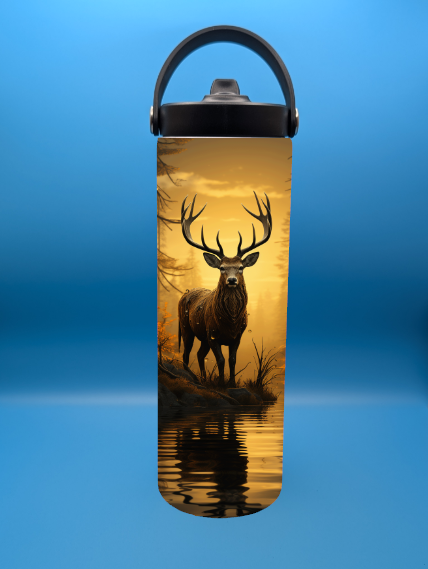 Forest Buck at Dawn 20 oz. Sports Bottle