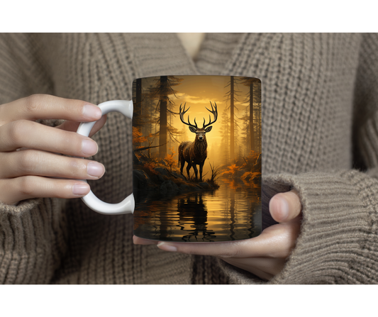 Autumn Buck Coffee Cup