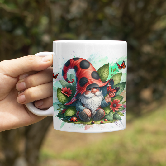 Springtime Gnome Coffee Cup