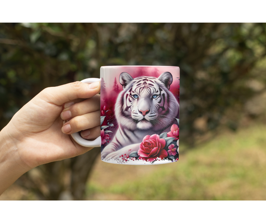 White Tiger Coffee Cup