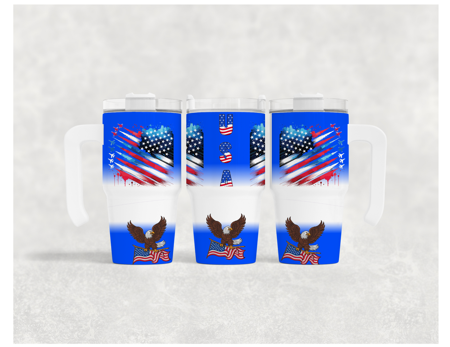 USA Patriotic 20 oz. Travel Mug
