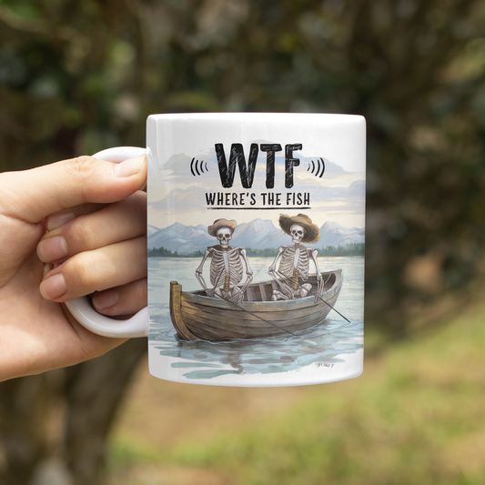 WTF-Funny Fishing Coffee Cup