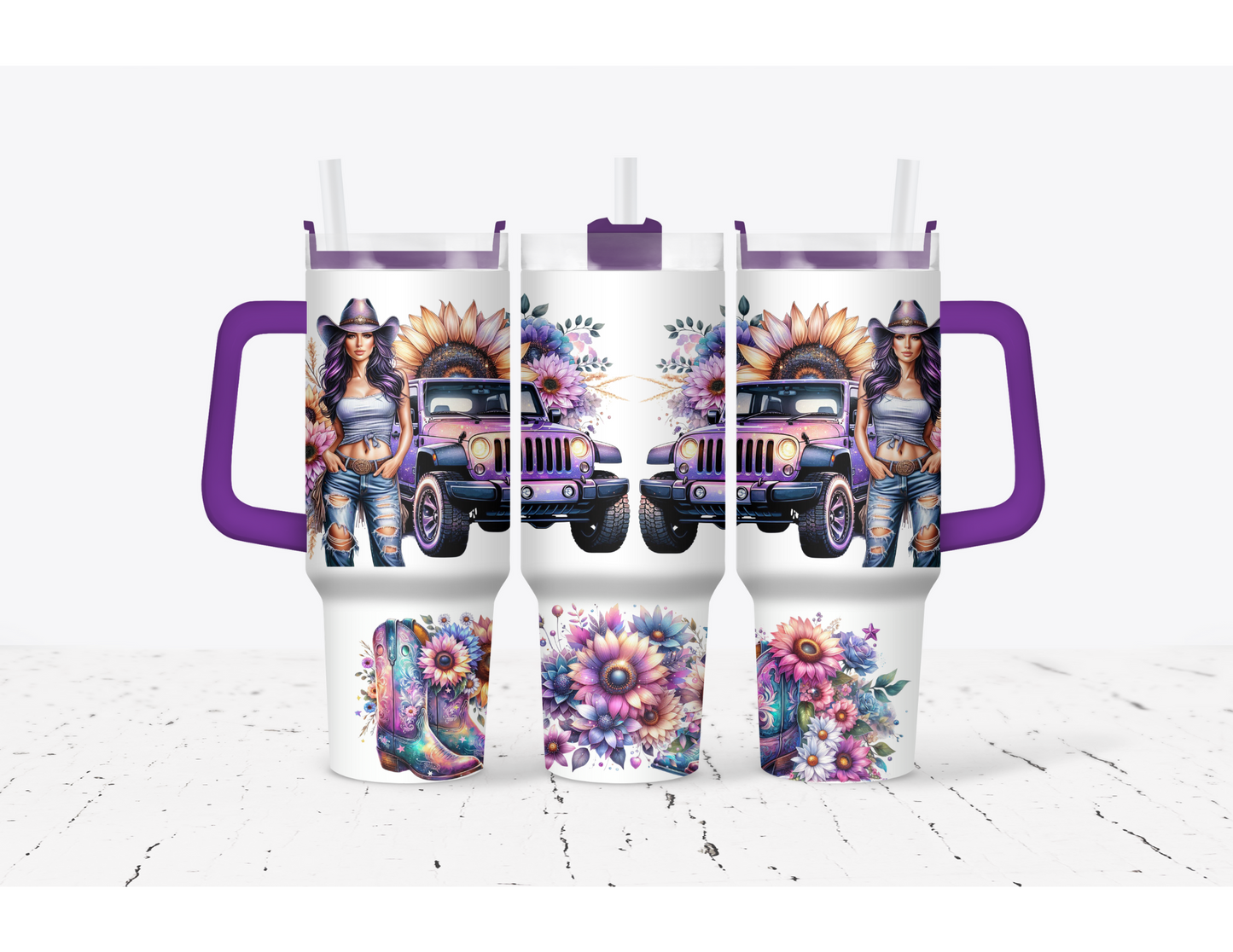 Just a Country Girl 40 oz. Thirst Quencher Cup