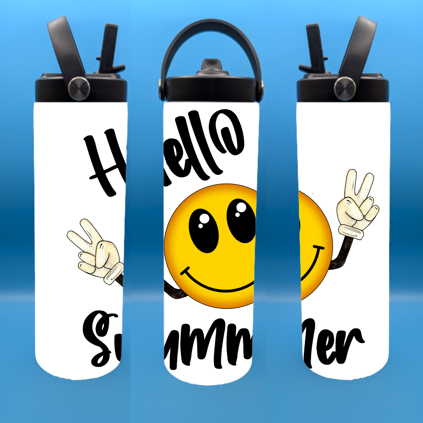 Hello Summer 20 oz. Sports Bottle
