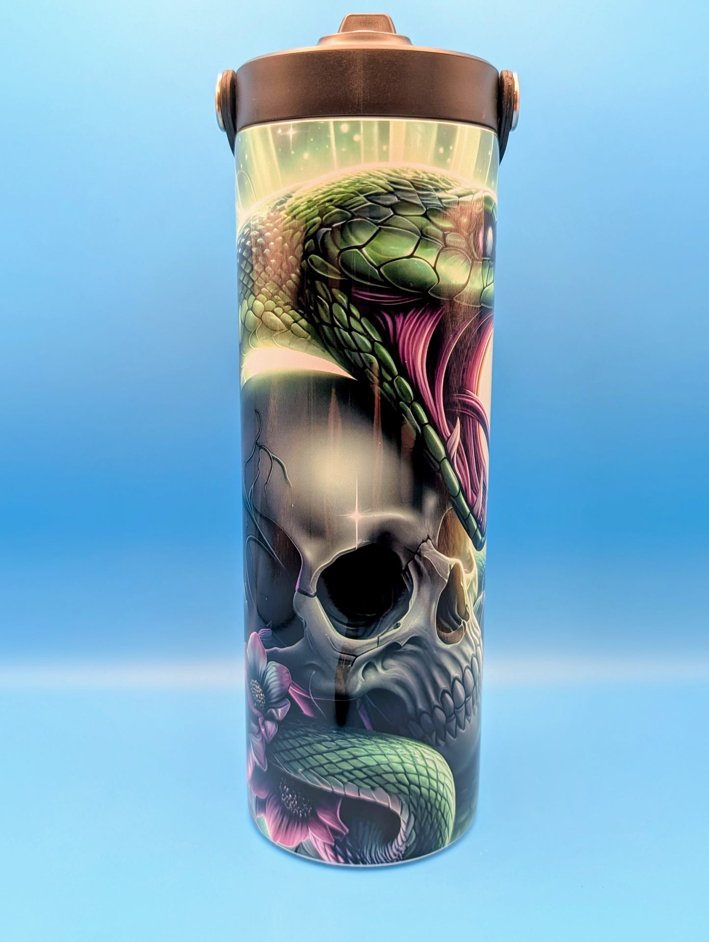 Cobra and Skull 20 oz. Sports Bottle