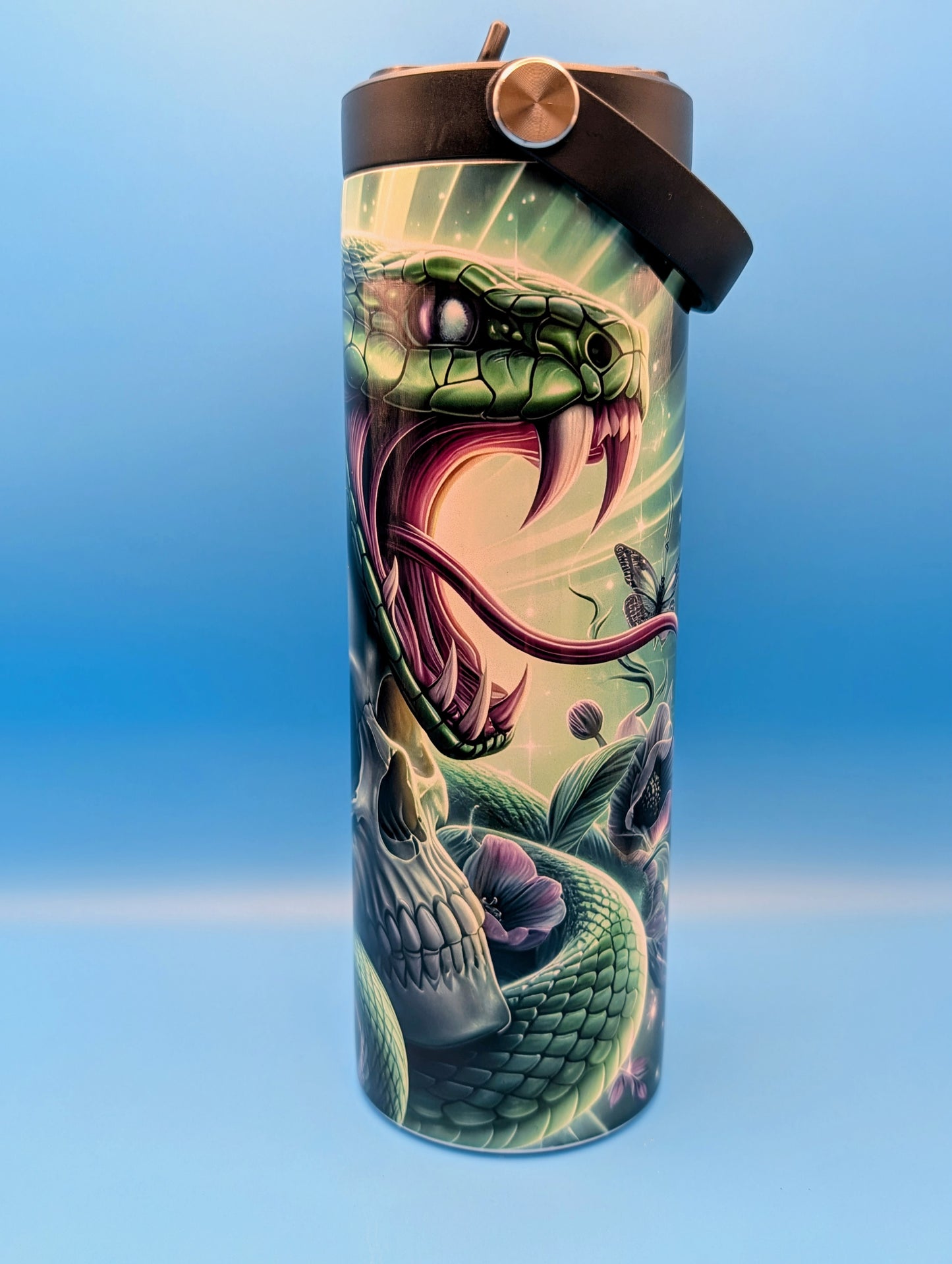 Cobra and Skull 20 oz. Sports Bottle