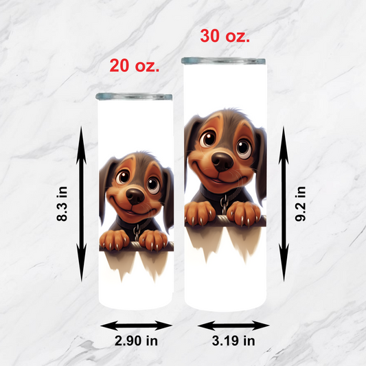 Peeking Puppy Tumbler