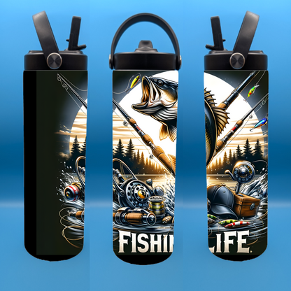 Fishing Life 20 oz. Sports Bottle