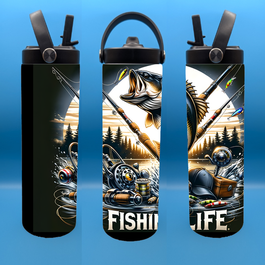 Fishing Life 20 oz. Sports Bottle