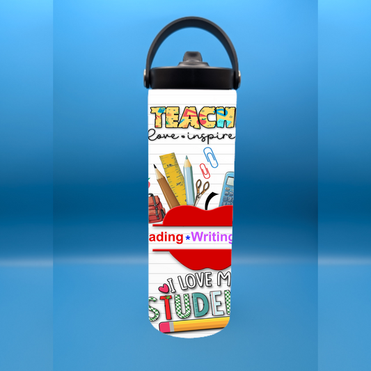 Teacher Nutrition Facts 20 oz. Sports Bottle