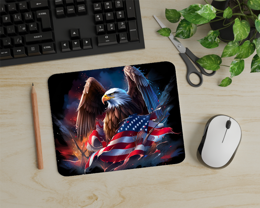 Patriotic Eagle Mouse Pad