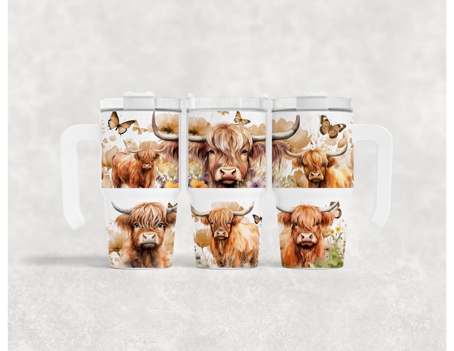 Highland Cow 20 oz. Travel Mug