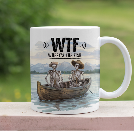 WTF-Funny Fishing Coffee Cup