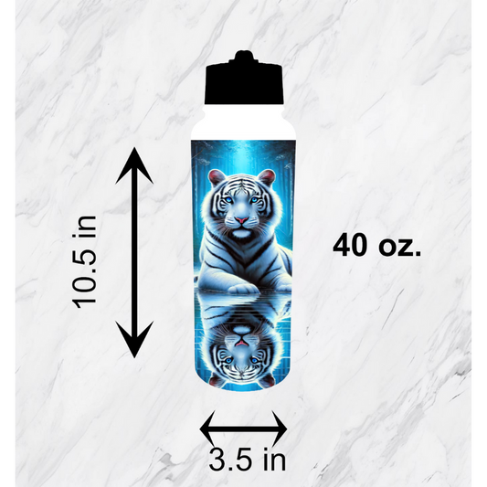 White Tiger Reflection 40 oz. Hydro Bottle
