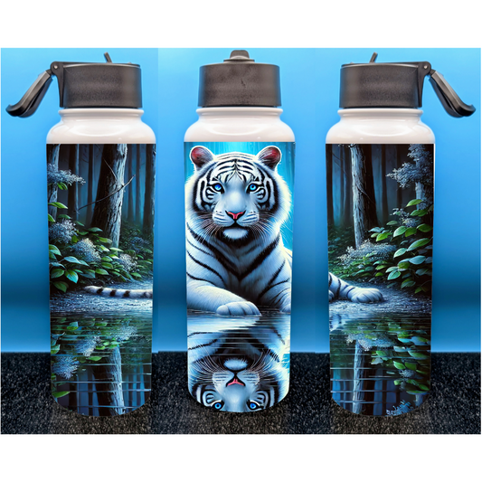 White Tiger Reflection 40 oz. Hydro Bottle