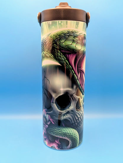 Cobra and Skull 20 oz. Sports Bottle