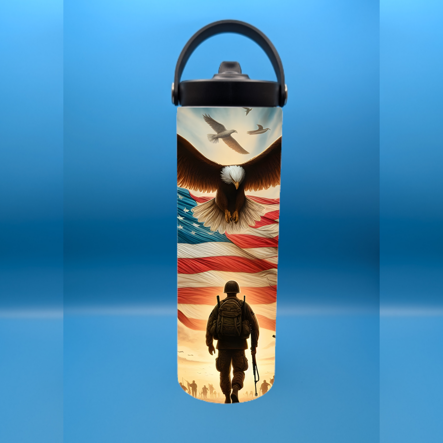 Military Pride 20 oz. Sports Bottle