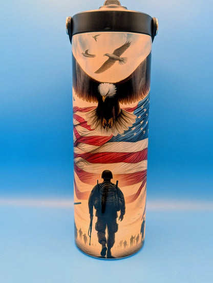 Military Pride 20 oz. Sports Bottle