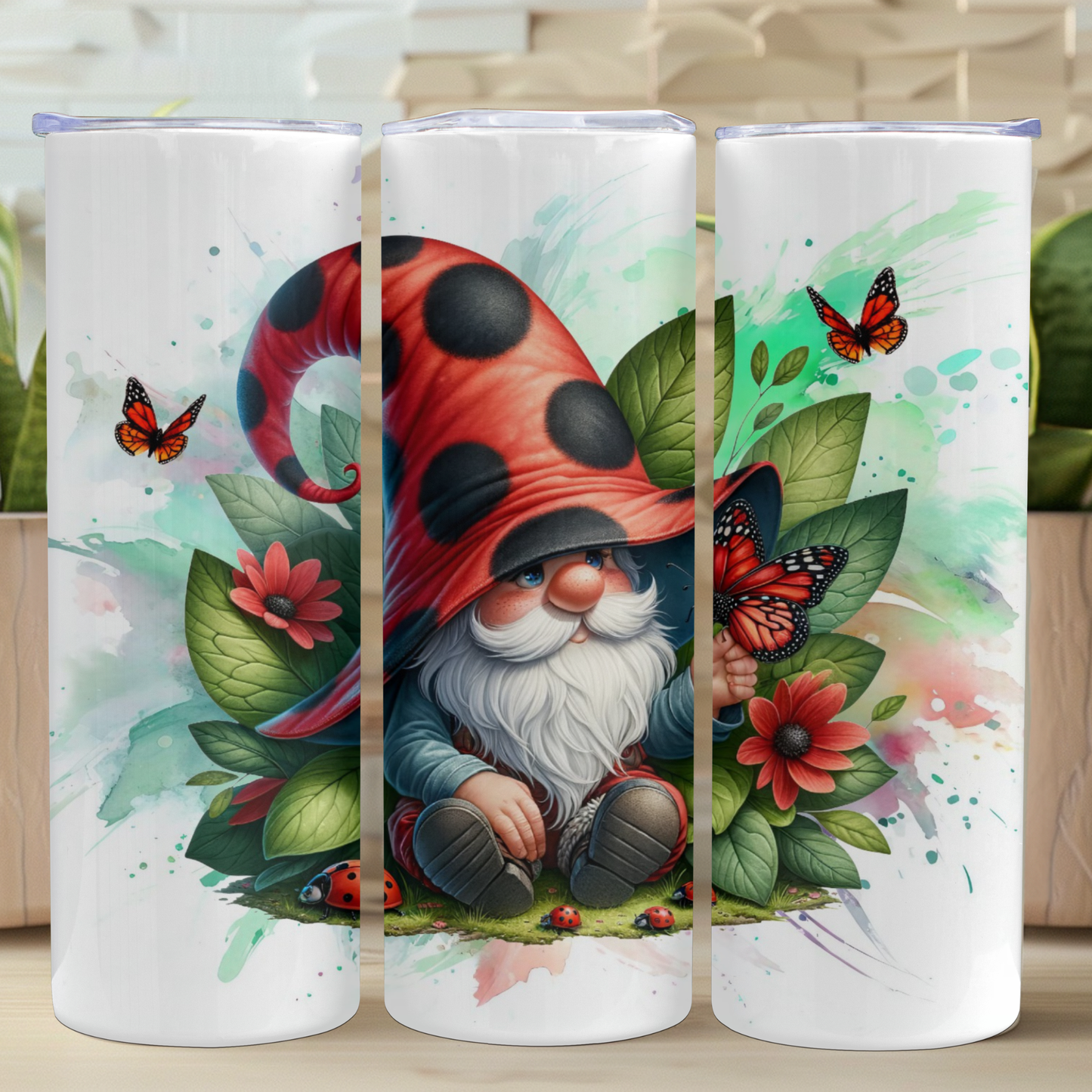 Spring Time Gnome Tumbler