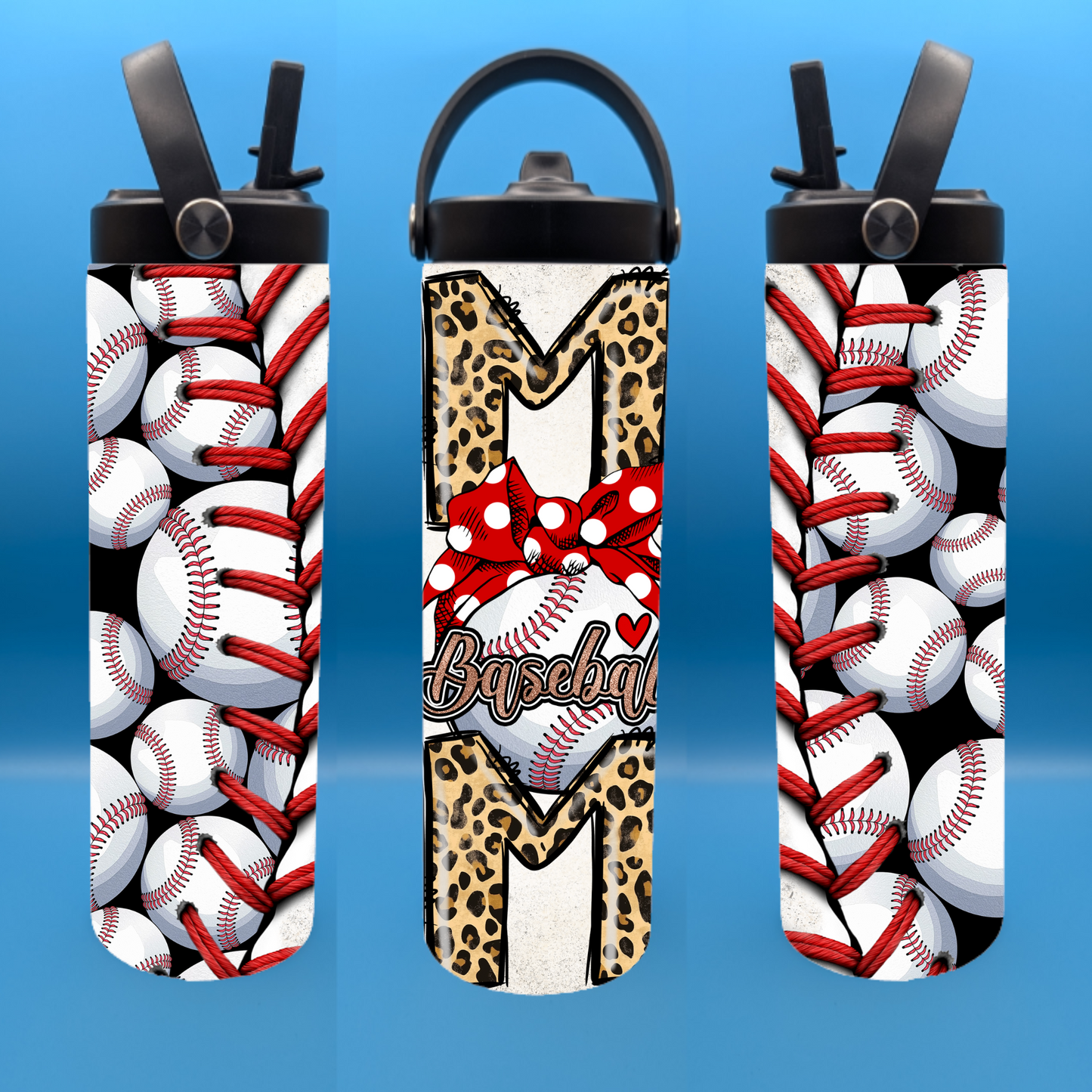 Baseball Mom 20 oz. Sports Bottle